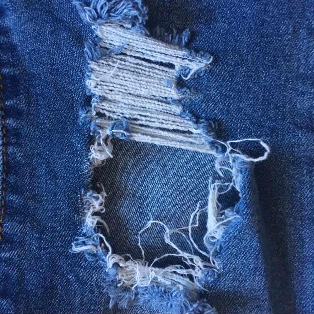 SOLD STS Cassie Skinny Blue Jeans, 27s, Patch/Tear - Picture 7 of 8